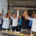 ▲國民黨屏東縣黨部於東港鎮黨部，正式宣布徵召前東港鎮民代表洪志明參選東港鎮長。包括國民黨屏東縣黨部主委、立委蘇清泉，以及屏東縣議會議長周典論皆親自到場力挺。（圖／記者陳立驌攝）