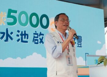 ▲台灣自來水公司新建的小琉球淡水配水站啟用典禮，立法委員蘇清泉受邀前往致詞。（圖／蘇清泉辦公室提供）