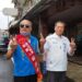 ▲國民黨立委蘇清泉陪同長治鄉長候選人邱炬峰做最後衝刺。（圖／陳立驌攝）