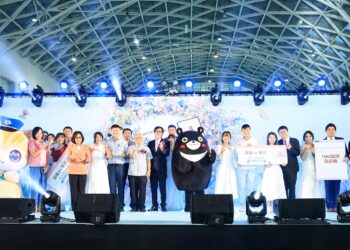 ▲高雄市113年市民集團婚禮在高雄展覽館盛大舉行。（圖／高市府民政局提供）