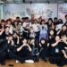 ▲樹德科技大學藝術管理與藝術經紀系舉辦「2026藝管月－內在之域」暨「讓愛延續」藝術聯展開幕活動，師生、校方主管及策展團隊共同合影，展現學生跨域策展與藝術實踐成果。（圖／樹德科技大學提供）