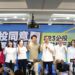 ▲「核三重啟政策說明會」國民黨主席朱立倫、民眾黨主席黃國昌及多位藍白立委與高雄市議員同台呼籲民眾以同意票守護能源安全。（圖／國民黨高雄市黨部提供）