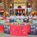 ▲高雄在地故事《打狗》即將搬上大銀幕，拍攝團隊在鳳山五甲協善心德堂（五甲關帝廟），舉行開鏡儀式焚香拜天。（圖／兩把刷子電影有限公司提供）